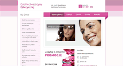 Desktop Screenshot of medycyna-estetyczna.mede.pl