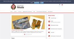 Desktop Screenshot of comune.mede.pv.it